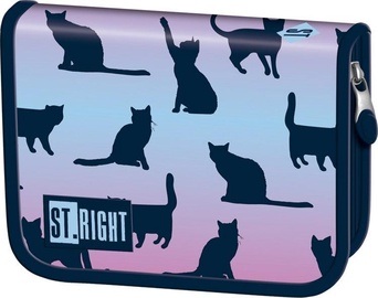 Пенал St.Majewski Night Cats, фиолетовый