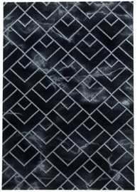 Ковер комнатные Naxos Marble, серебристый/черный, 340 см x 240 см