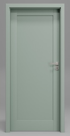 Siseukseleht Domoletti DOMINO, vasakpoolne, roheline, 204 x 64.4 x 4 cm