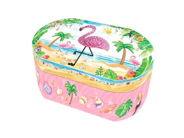 Музыкальная коробка Pulio Oval Flamingo