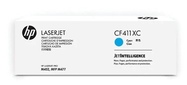 Tonerių kasetė HP CF411XC, žalsvai mėlyna (cyan)