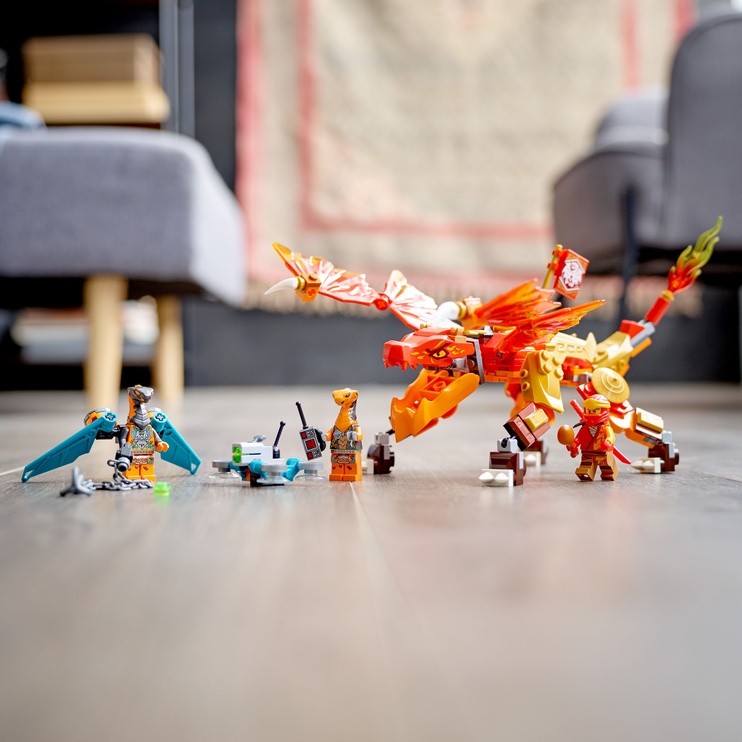 Konstruktor LEGO® NINJAGO® Kai tuledraakon EVO 71762, 204 tk