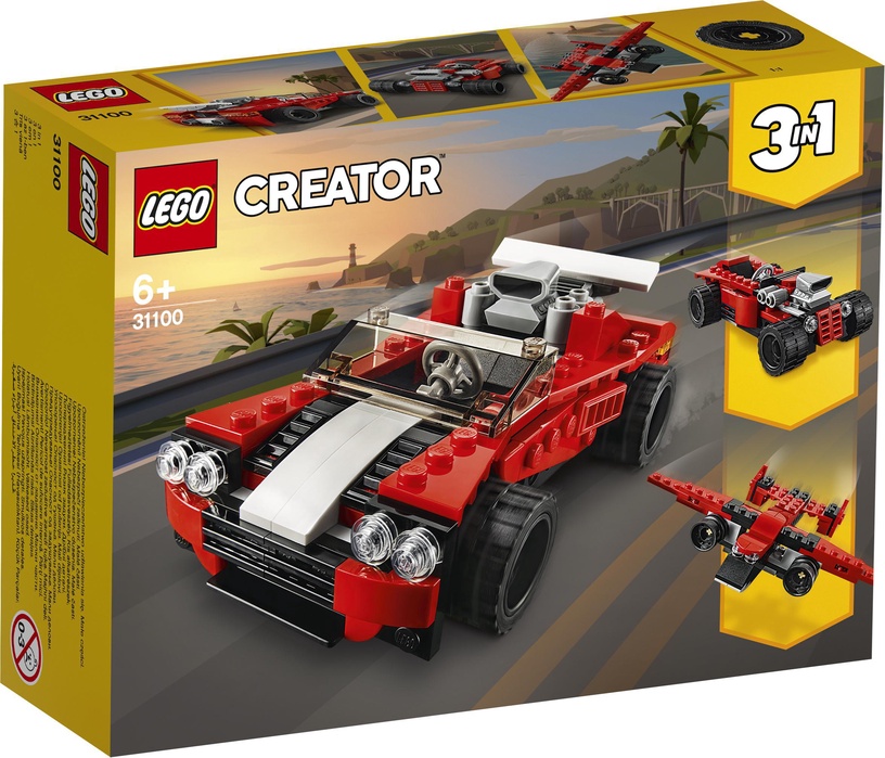 Konstruktorius LEGO Creator Sportinis automobilis 31100, 134 vnt.