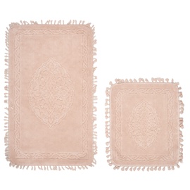Комплект ковриков для ванны Foutastic COTTONKT000662, светло-розовый, 1000 мм x 600 мм