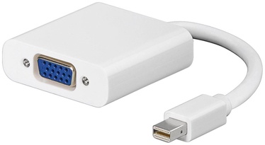 Adapter MicroConnect Mini DisplayPort to VGA Mini Display port male, VGA Female, 0.15 m, valge