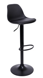 Bāra krēsls eHokery Ricardo TOH2749, matēts, melna, 33 cm x 38 cm x 83 - 103 cm