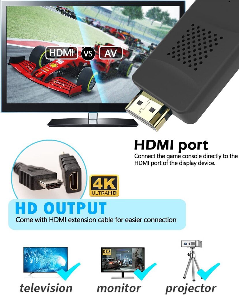 Игровой компьютер HappyJoe Y2HD Plus, HDMI - 1a.lt