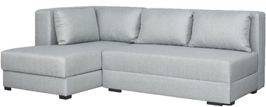 Stūra dīvāns-gulta Bodzio Judyta TJNL-E1, gaiši pelēka, kreisais, 155 x 225 cm x 77 cm