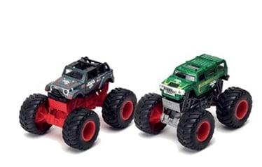 Детская машинка Monster Silver 41454, синий/желтый/зеленый