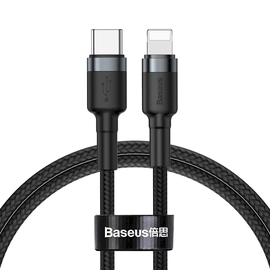 Vads Baseus CATLKLF-G1, Apple Lightning/USB-C, 100 cm, melna