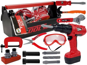 Детский набор инструментов Lean Toys Tool Set, черный/красный
