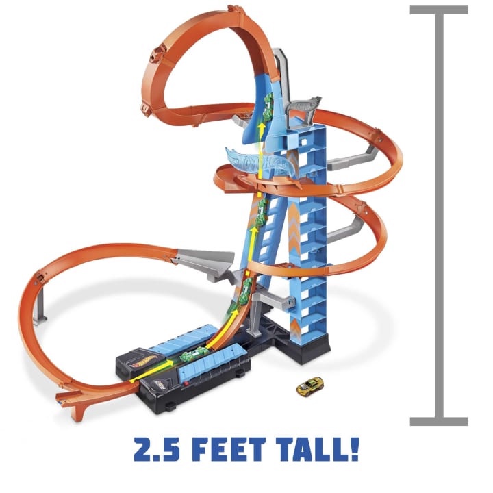 hot wheels sky track tower