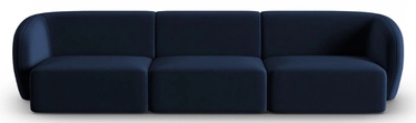 Moduļu dīvāns Micadoni Home Shane, tumši zila, 259 x 85 cm x 74 cm