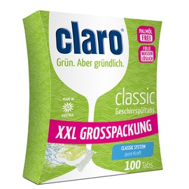 Nõudepesumasina tabletid ökoloogiline Claro Classic, 100 tk