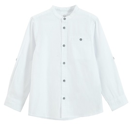Marškinėliai ilgomis rankovėmis, berniukams Cool Club Classic CCB2811996, balta, 122 cm