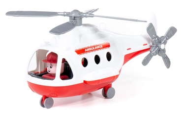 Игрушечный вертолет Wader-Polesie Alpha 68668, белый/красный