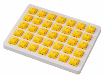 Slēdzis Keychron Gateron Cap Golden-Yellow Switch-Set Z76, dzeltena