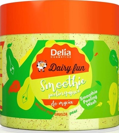 Ķermeņa pīlings Delia Cosmetics Dairy Fun Smoothie Peeling Wash Pear, 350 g