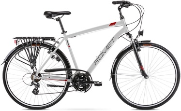 Велосипед туристический Romet, 28 ″, 21" рама, серебристый/красный