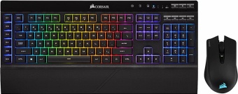 Klaviatūra Corsair K57 RGB + Harpoon RGB EN, melna, bezvadu