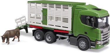 Transporta rotaļlietu komplekts Bruder Scania Super 560R 03548, zaļa