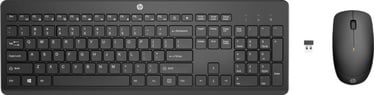 Komplekts HP 230 Mouse and Keyboard Combo EN, melna, bezvadu