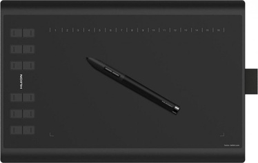 Grafiskā planšete Huion Inspiroy H1060P, 240 mm x 360 mm x 10 mm, melna