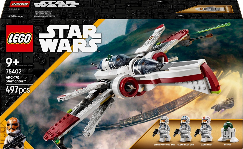 Konstruktor LEGO® Star Wars ARC-170 Starfighter™ 75402, 497 tk