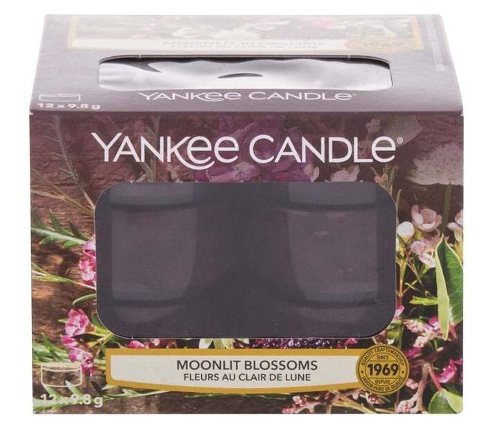 Küünal, teeküünal Yankee Candle Moonlit Blossoms, 4 - 6 h, 117.6 g, 12 tk