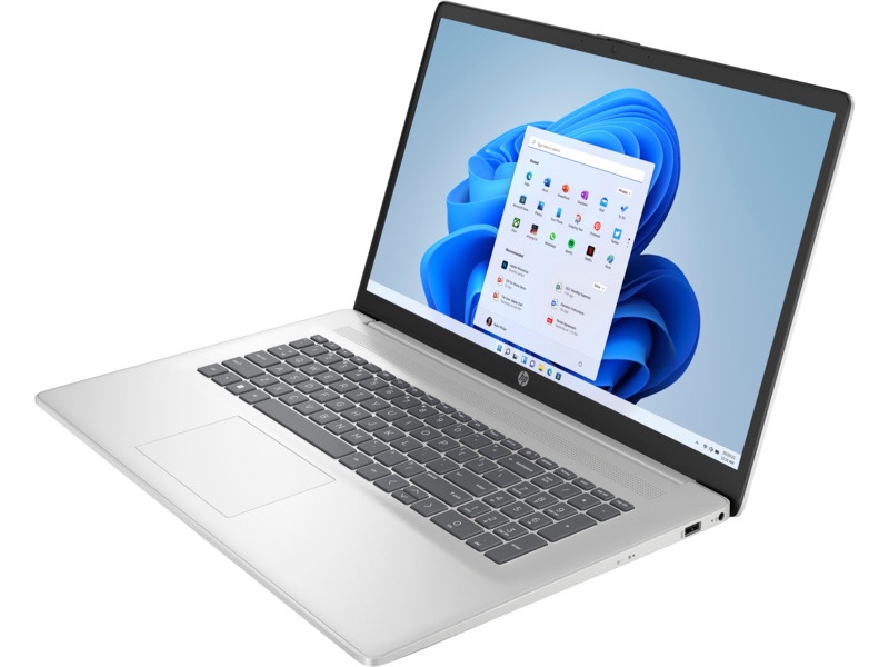 Sülearvuti HP Laptop 17-cp2009ny, AMD Ryzen™ 3 7320U, 8 GB, 256 GB, 17.3 ", AMD Radeon Graphics, hõbe, en