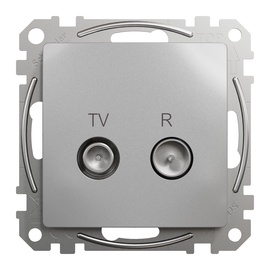 Antenas ligzda Schneider Sedna Design, sudraba