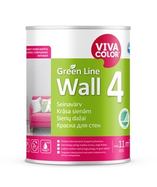 Seinavärv Vivacolor Green Line Wall 4, valge, 0.9 l