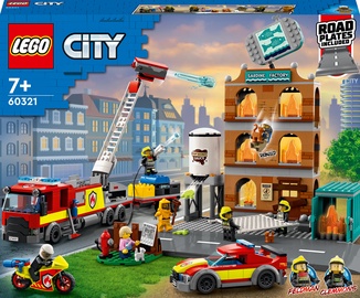 Konstruktors LEGO® City Fire Ugunsdzēsēju brigāde 60321, 766 gab.