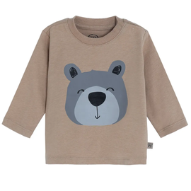 Krekls ar garām piedurknēm, zēniem/mazuļiem Cool Club Sweet Bear CCB2702102, brūna, 74 cm