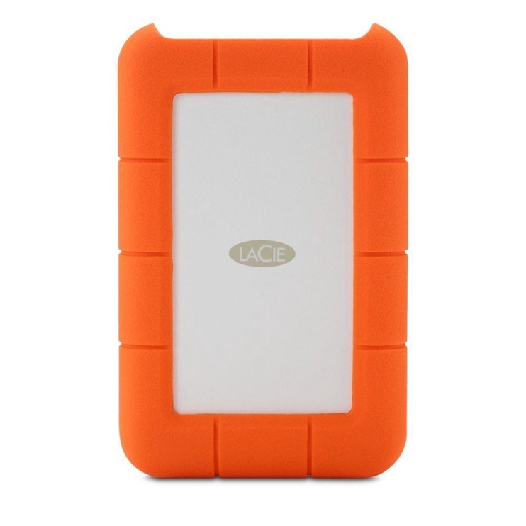 Жесткий диск Lacie Rugged, HDD, 1 TB, серебристый/oранжевый