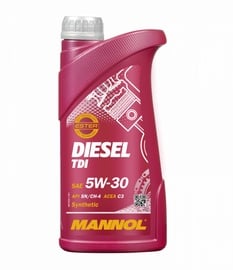 Mootoriõli Mannol Diesel TDI 5W - 30, sünteetiline, sõiduautole, 1 l