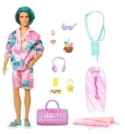 Кукла Barbie Extra Fly Beach-Themed Travel Clothes & Accessories