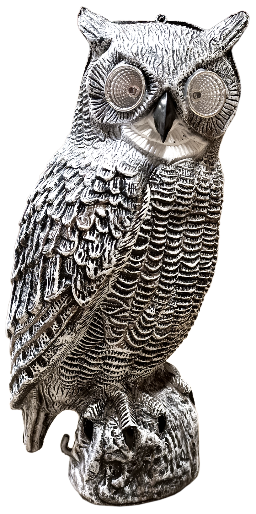 Dekoratsioon "Öökull" Besk Owl With Solar Light, 19 cm x 18 cm x 43 cm, hall
