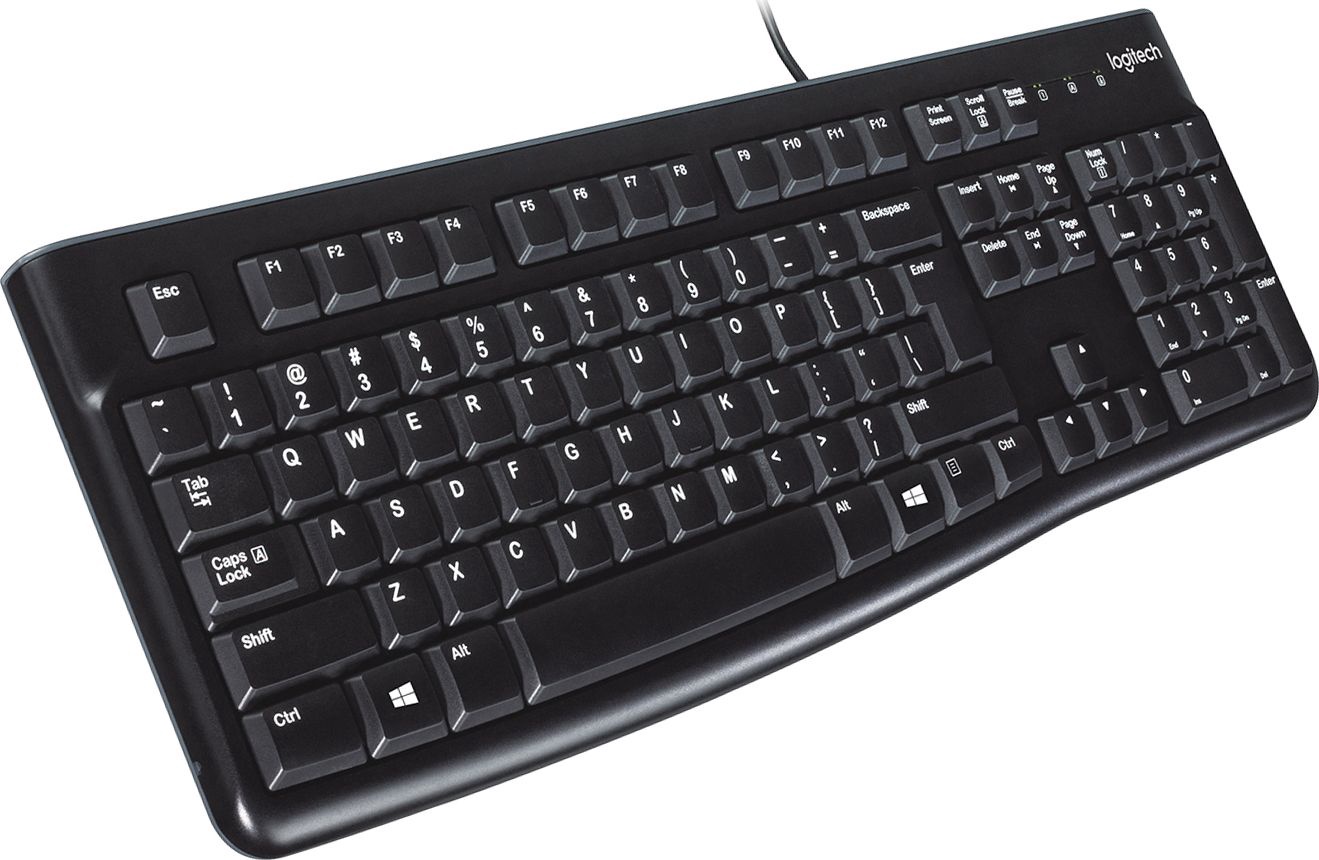 Klaviatūra Logitech K120 Anglų (US), juoda -