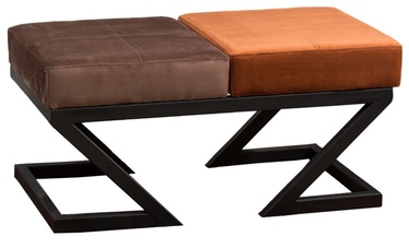 Пуф Hanah Home Eda 591GRC1137, коричневый/oранжевый, 44 см x 92 см x 46 см