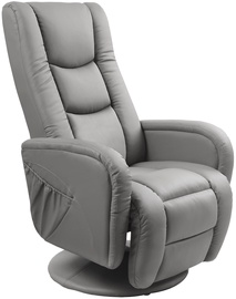 Atzveltnes krēsls Pulsar V-CH-PULSAR-FOT-POPIEL, pelēka, 85 cm x 68 cm x 85 cm