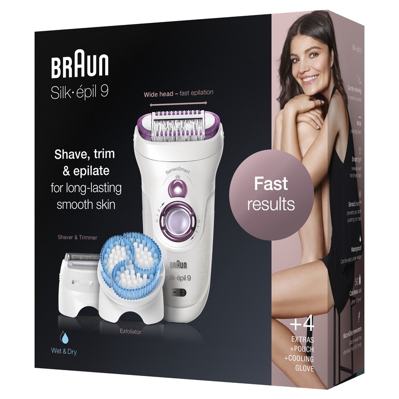 Epilaator Braun Braun Silk-épil 9 SES9-735, valge