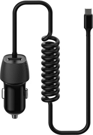 Зарядное устройство Platinet USB + Micro USB cable, USB female/MicroUSB male, черный