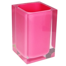 Dantų šepetėlio stiklinė Verners Colours 655431, rožinė