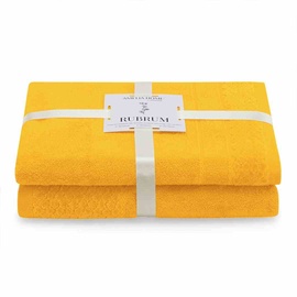 Набор полотенец для ванной AmeliaHome Rubrum, желтый, 50 x 90 см/70 x 130 cm, 2 шт.