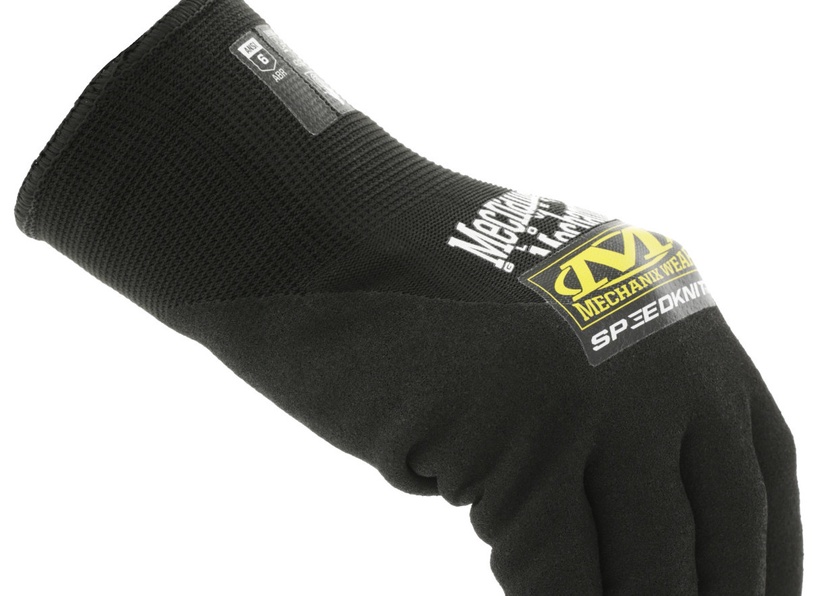 Darba cimdi pirkstaiņi Mechanix Wear SpeedKnit Thermal S4DP05, pieaugušajiem, neilons/nitrils/akrila, melna, XXL, 2 gab.