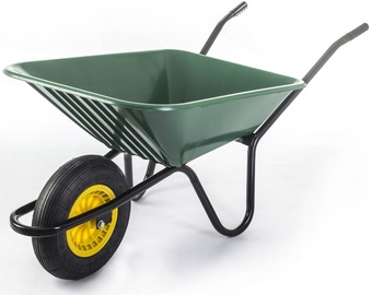 Üherattaline käru G21 Classic 4029, teras, roheline, 65 l