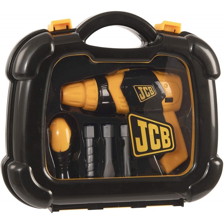 Rotaļu meistara instrumenta komplekts JCB Tool Case & Bo Drill 1415693
