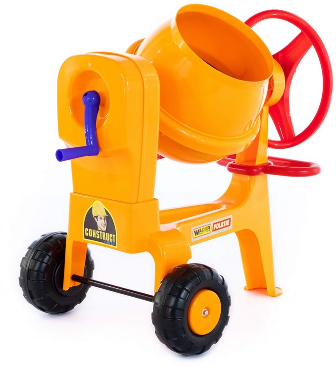 Уличная игрушка Wader-Polesie Cement Mixer 38937, 36 см x 66.5 см, желтый