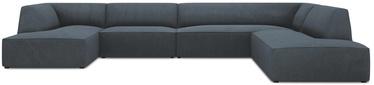 Kampinė sofa Micadoni Home Ruby Panoramic 7 Seats, mėlyna, dešininė, 366 x 273 cm x 69 cm